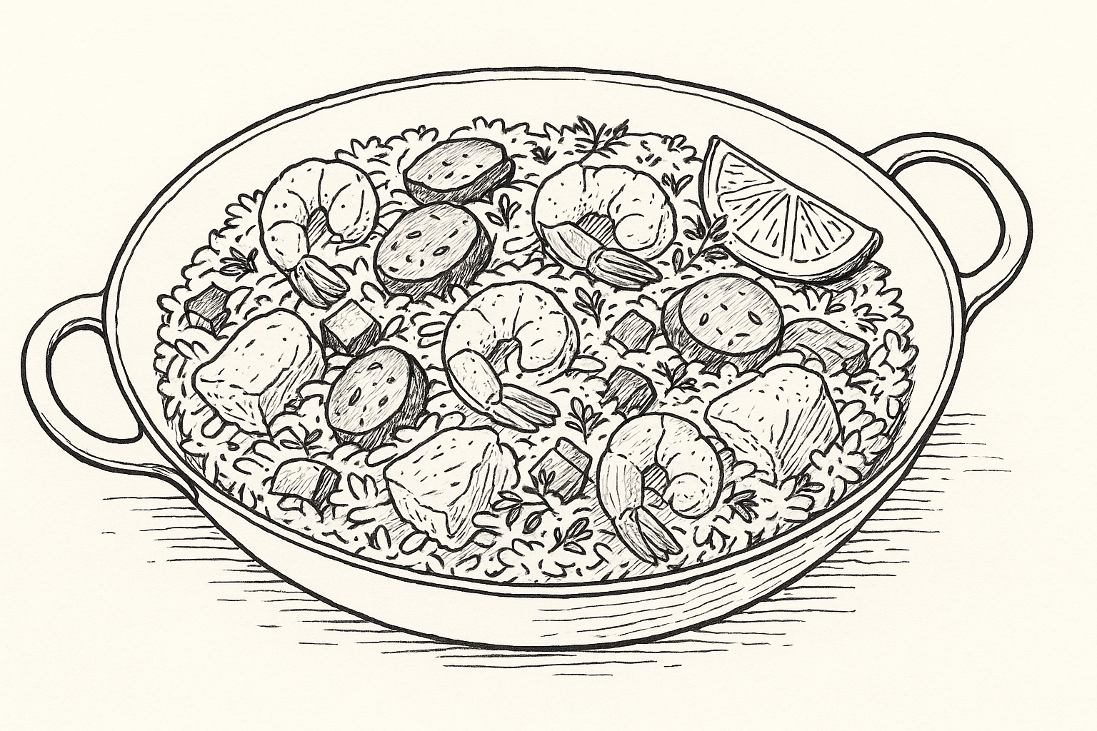 Chicken, Chorizo & Prawn Jambalaya